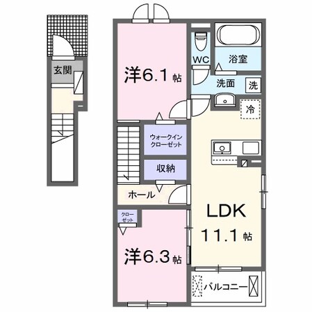 デナーダの物件間取画像